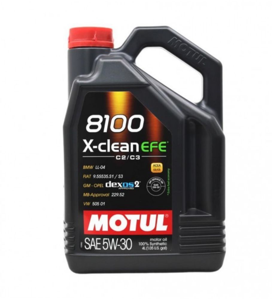 Motul 8100 X-Clean EFE 5W-30 Tam Sentetik  Motor Yağı 4 Lt