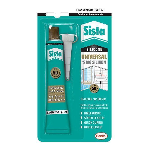 Sista Universal Silikon Şeffaf 50 G