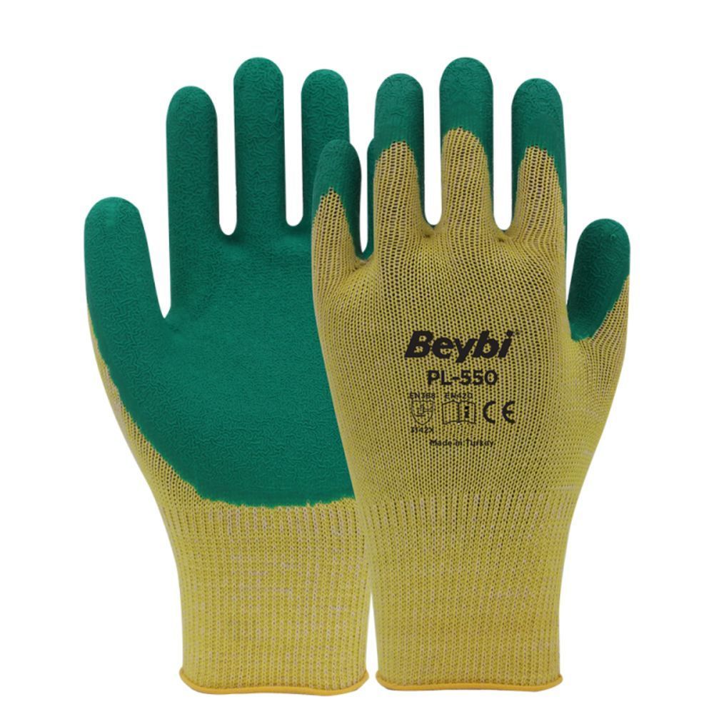 Beybi PL550 Polyester Örme Lateks İş Eldiveni 10 No 1 Çift