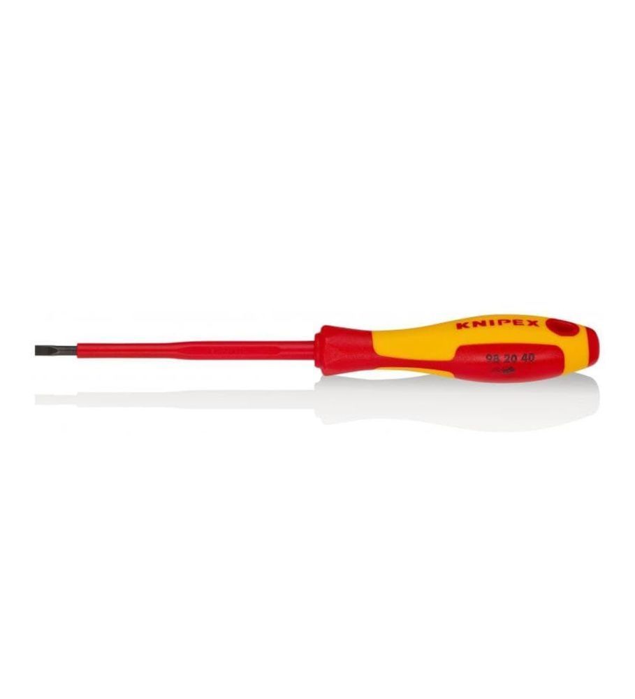 Knipex 98 20 40 Vde İzoleli Düz Uçlu Tornavida 4x100mm