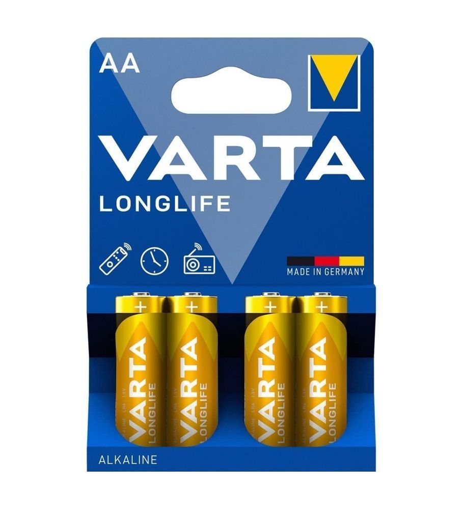 Varta Longlife AA Alkaline Pil 4'lü