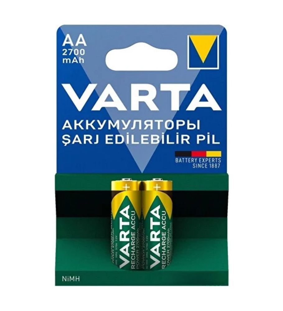 Varta Recharge Accu AA Şarj Edilebilir Pil 2’li 2700 mAh