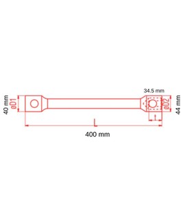 İzeltaş 1870 İki Ağız Ağır Tip Bijon Anahtarı Uzun 27x30 Mm #3