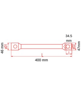 İzeltaş 1870 İki Ağız Ağır Tip Bijon Anahtarı Uzun 32X33 Mm #3