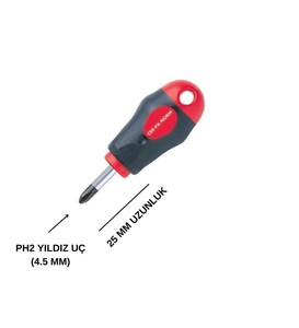 Cerpa Norm 6025 Prosoft Topaç Yıldız Tornavida PH2x25 MM #2