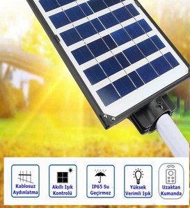 Hero Led 100W Solar Sokak Armatürü Beyaz HL-5151 #4