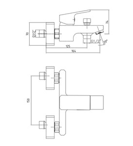 Eca Tiera Banyo Bataryası Krom 102102469 #2