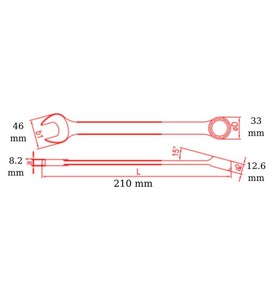 İzeltaş 0320 Kombine Anahtar Kısa Boy 22 Mm #2