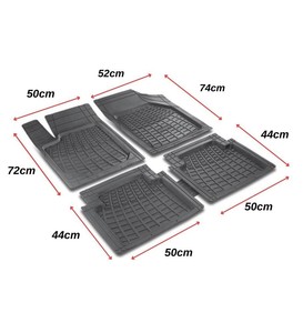 Automix Kesilebilir Siyah 3D Havuzlu Paspas #2