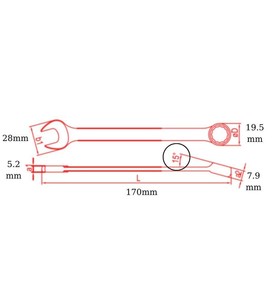 İzeltaş 0320 Kombine Anahtar Kısa Boy 13 Mm #2