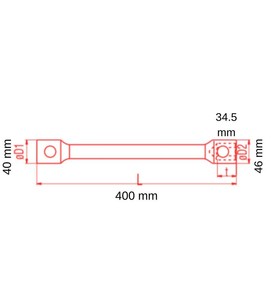 İzeltaş 1870 İki Ağız Ağır Tip Bijon Anahtarı Uzun 27x32 Mm #3