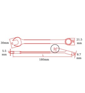 İzeltaş 0320 Kombine Anahtar Kısa Boy 14 Mm #2