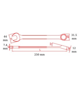 İzeltaş 0320 Kombine Anahtar Kısa Boy 21 Mm #2