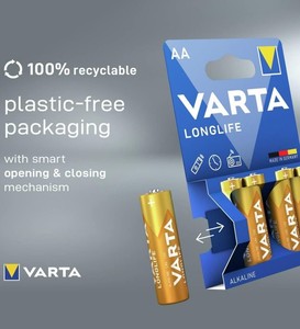 Varta Longlife AA Alkaline Pil 4'lü #3