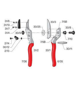 Felco Budama Makası Felco 31 Sağ-Sol El(L) #3